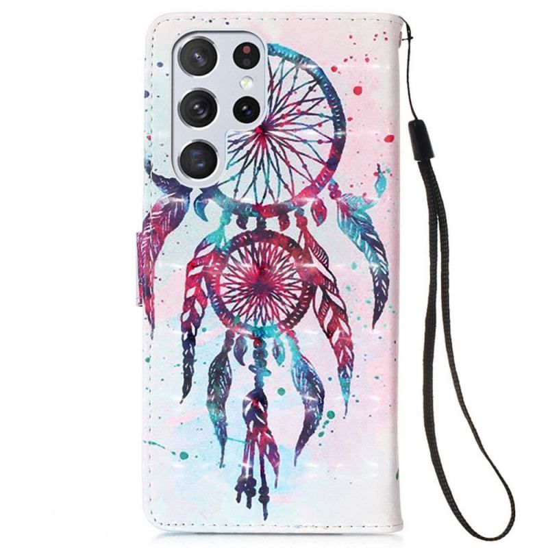 Housse Samsung Galaxy S22 Ultra 5G Attrape Rêves Aquarelle