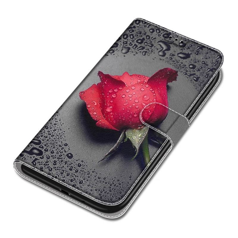 Housse Samsung Galaxy S22 Ultra 5G Roses avec Lanière