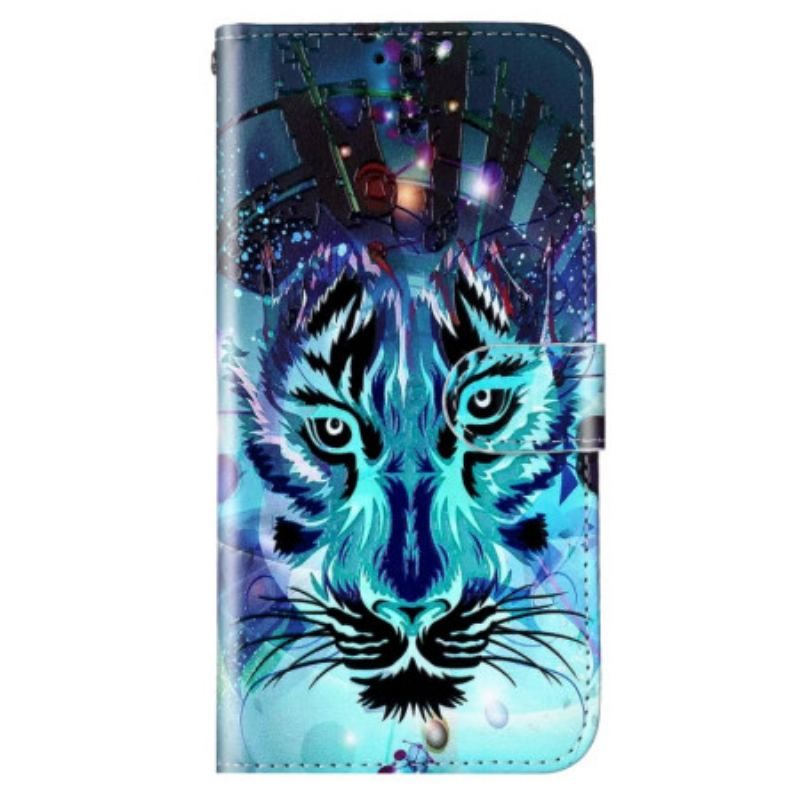 Housse Samsung Galaxy S23 5G Le Tigre avec Lanière