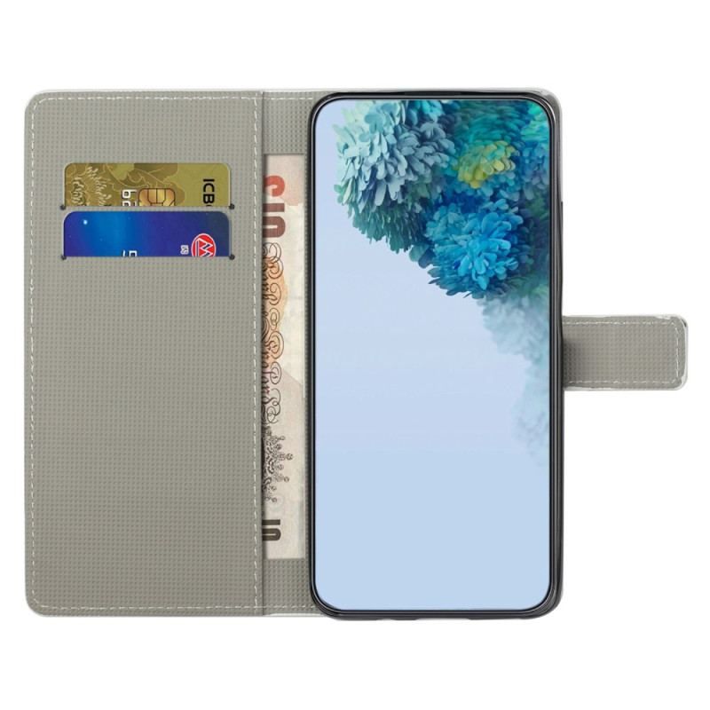 Housse Samsung Galaxy S23 5G Papillon Bleu