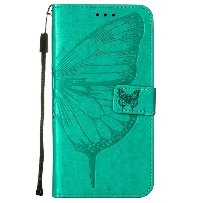 Housse Samsung Galaxy S23 5G Papillon Design avec Lanière