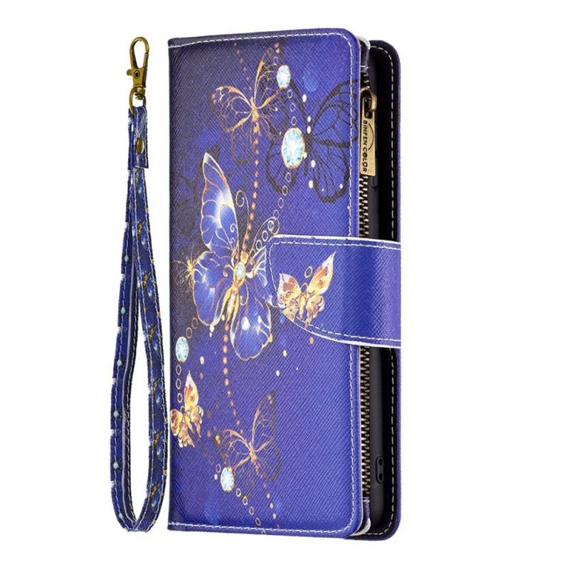 Housse Samsung Galaxy S23 5G Portefeuille Papillons