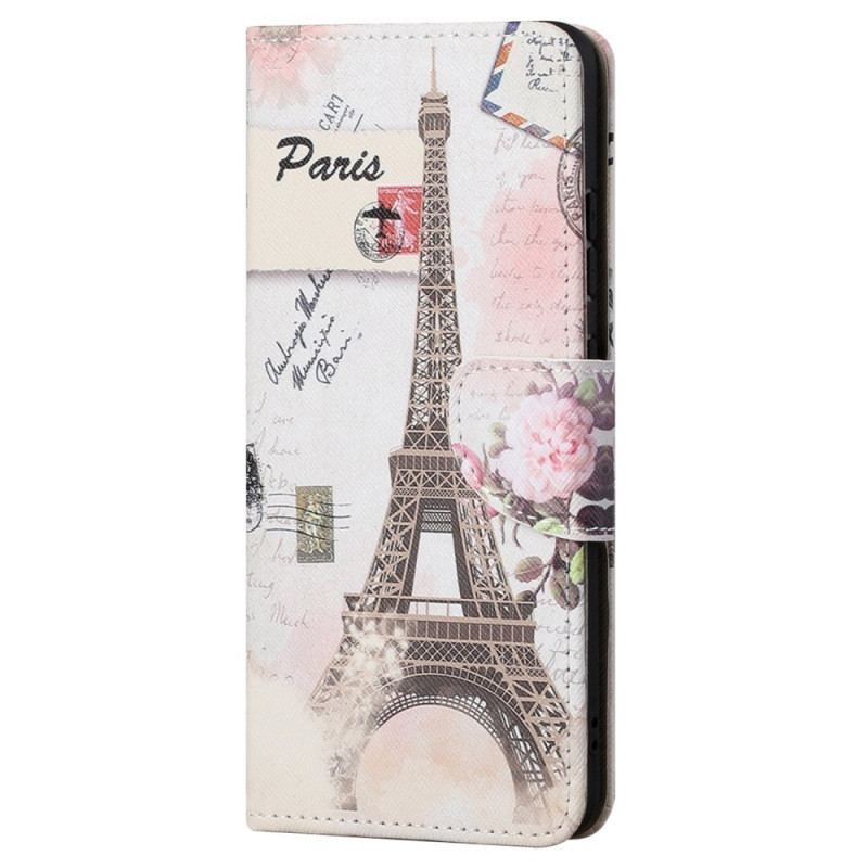 Housse Samsung Galaxy S23 5G Tour Eiffel Vintage