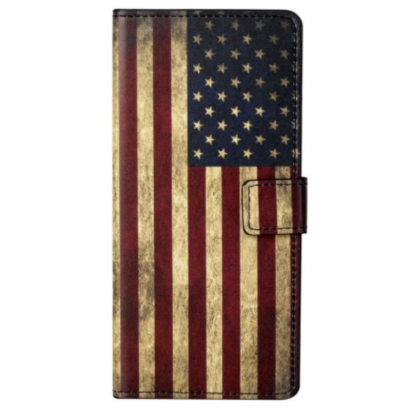 Housse Samsung Galaxy S23 Plus 5G Drapeau Américain Vintage