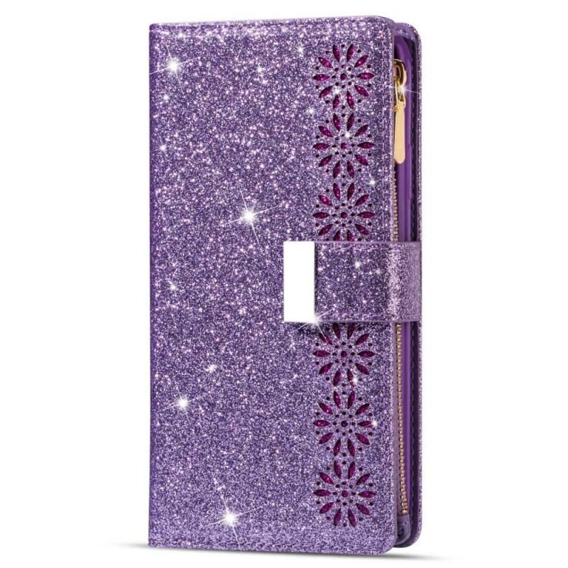 Housse Samsung Galaxy S23 Ultra 5G Paillettes Portefeuille