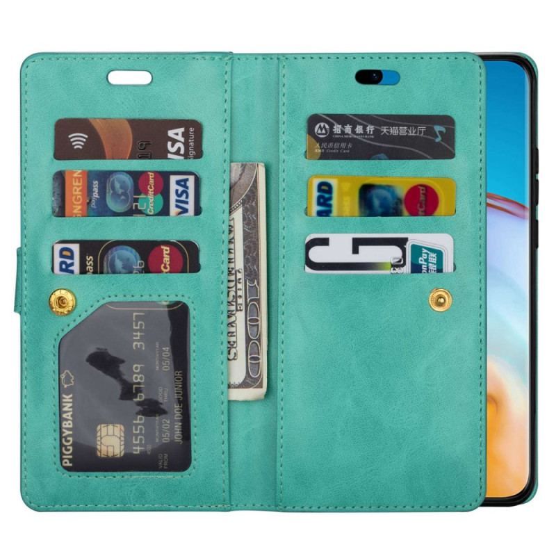 Housse Samsung Galaxy S23 Ultra 5G Porte-Monnaie avec Lanière