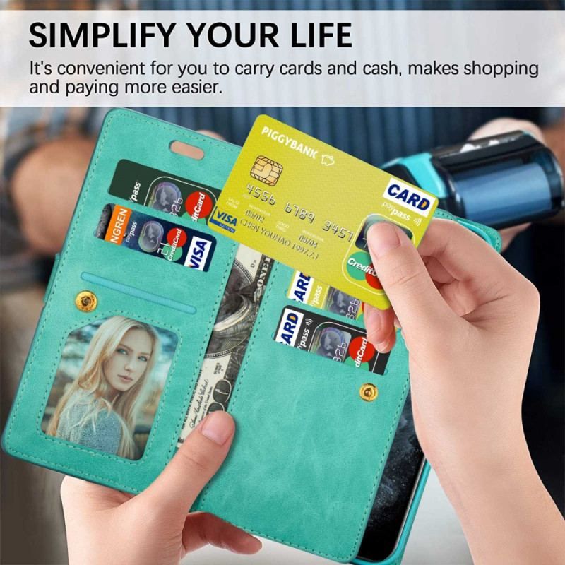 Housse Samsung Galaxy S23 Ultra 5G Porte-Monnaie avec Lanière