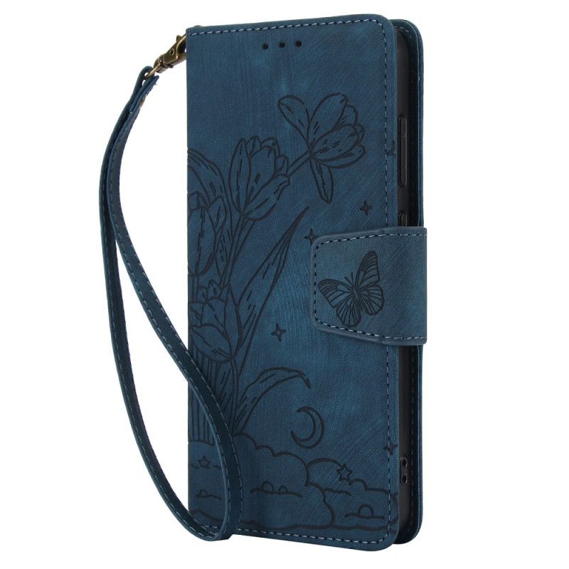 Housse Samsung Galaxy S25 5G Effet Daim Motif Floral