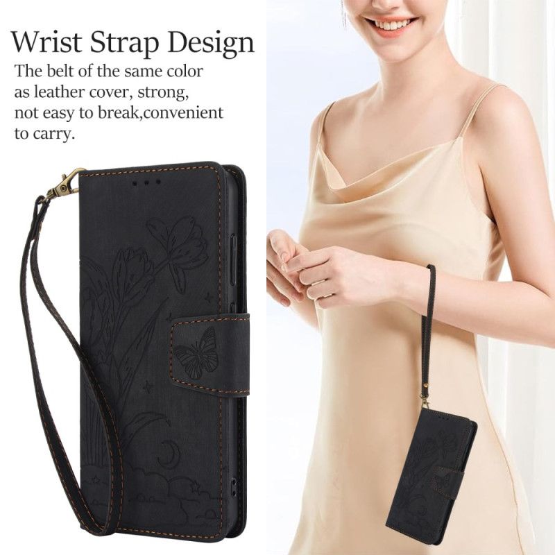 Housse Samsung Galaxy S25 5G Effet Daim Motif Floral