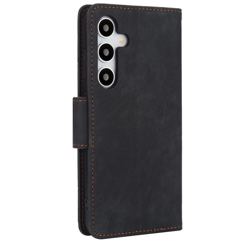 Housse Samsung Galaxy S25 5G Effet Daim Motif Floral