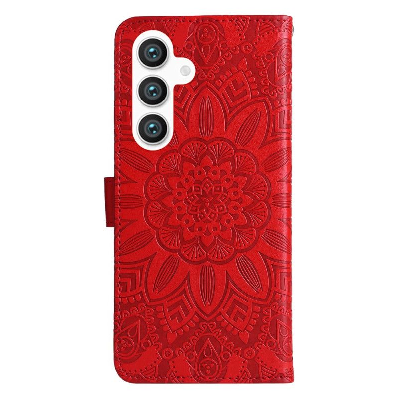 Housse Samsung Galaxy S25 5G Mandala à Lanière