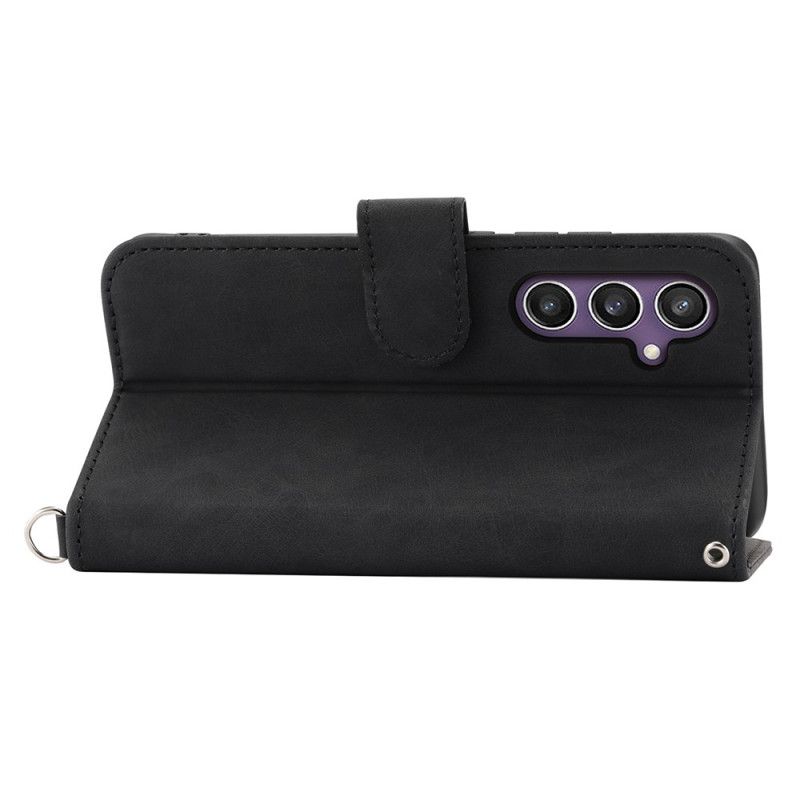 Housse Samsung Galaxy S25 Design Dentelle à Lanière