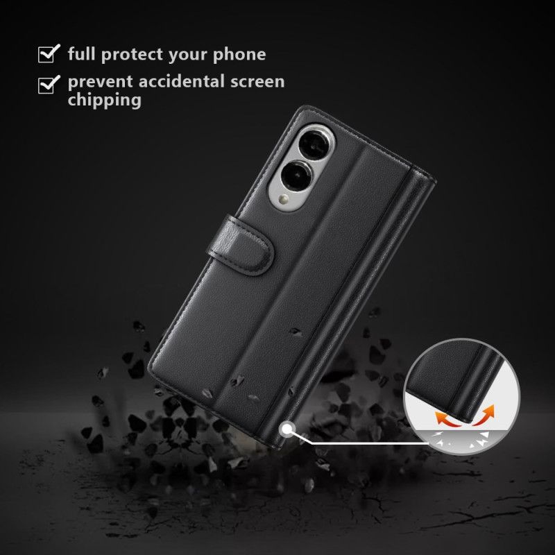 Housse Samsung Galaxy S25 Edge Cuir Véritable