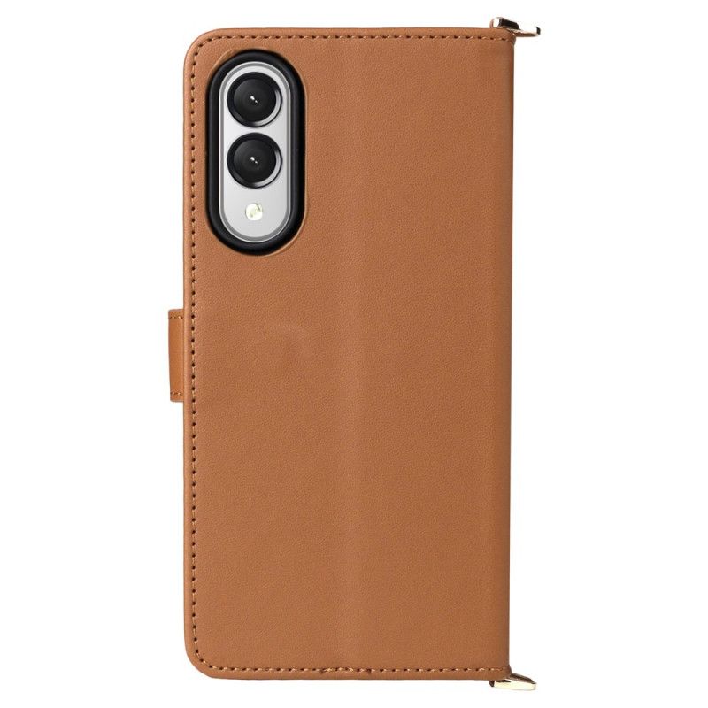 Housse Samsung Galaxy S25 Edge Matelassée avec Lanière et Bandoulière