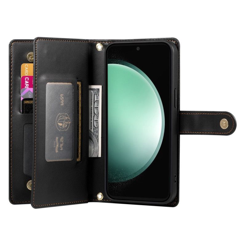 Housse Samsung Galaxy S25 Edge Portefeuille avec Sangles