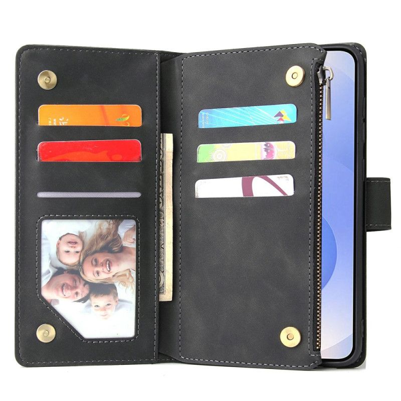 Housse Samsung Galaxy S25 Edge Portefeuille Effet Daim