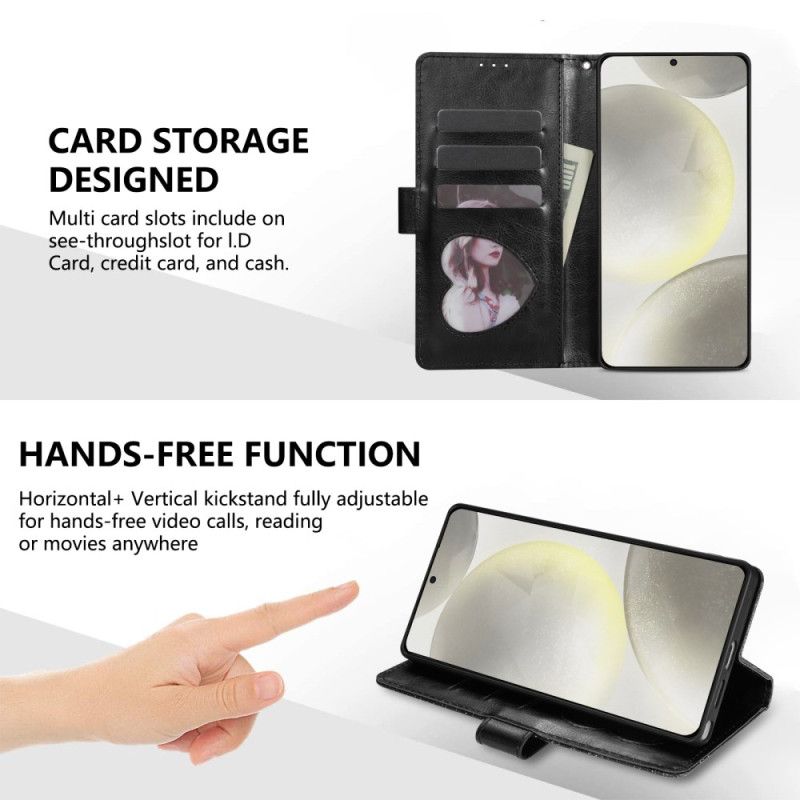 Housse Samsung Galaxy S25 Edge Portefeuille Paillettes