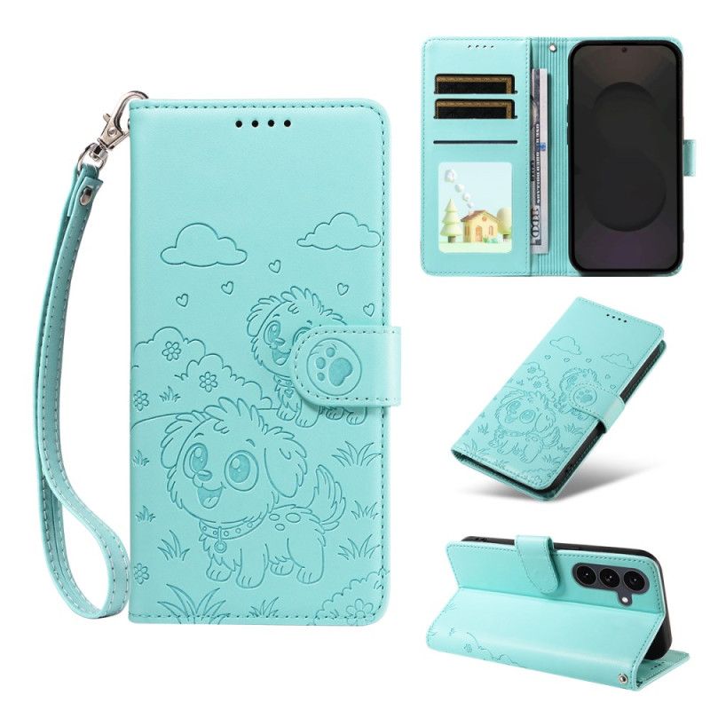 Housse Samsung Galaxy S25 FE Blocage RFID et Motif Chien