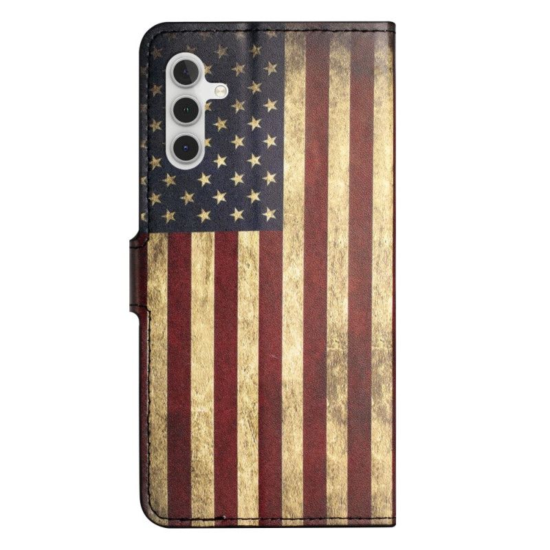 Housse Samsung Galaxy S25 FE Drapeau Américain Vintage
