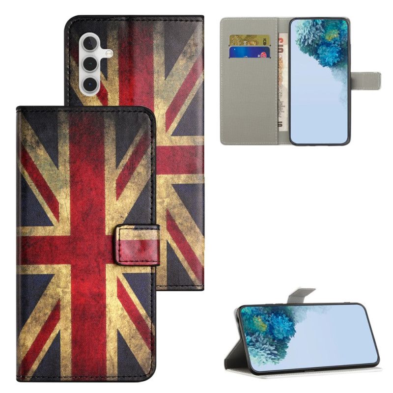 Housse Samsung Galaxy S25 FE Drapeau Anglais Vintage
