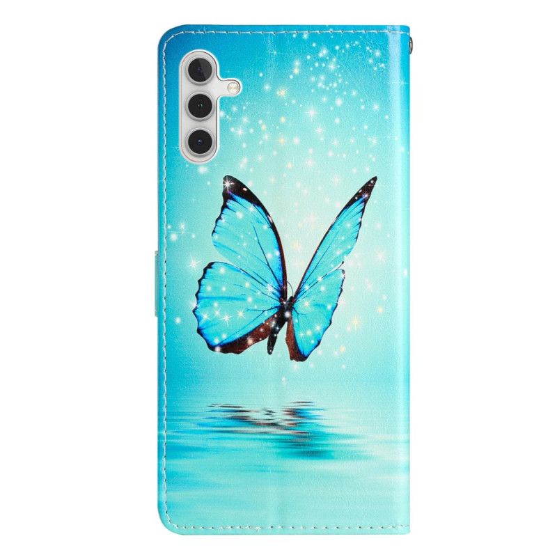 Housse Samsung Galaxy S25 FE Papillon Bleu