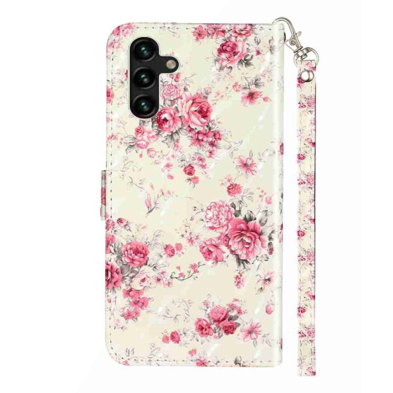 Housse Samsung Galaxy S25 FE Roses à Lanière