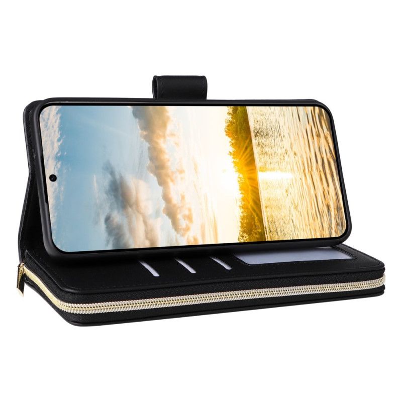 Housse Samsung Galaxy S25 FE Simili Cuir avec Lanière