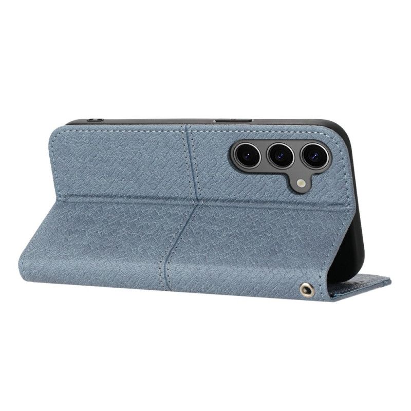 Housse Samsung Galaxy S25 FE Texture Tissée et Lanière