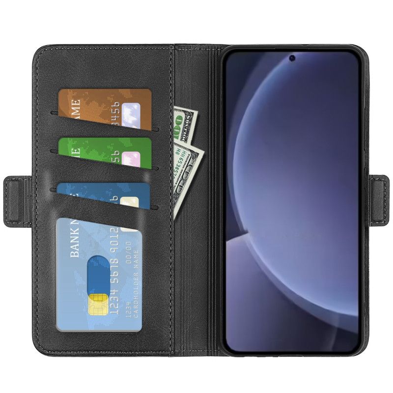 Housse Samsung Galaxy S25 Plus 5G Double Fermoir
