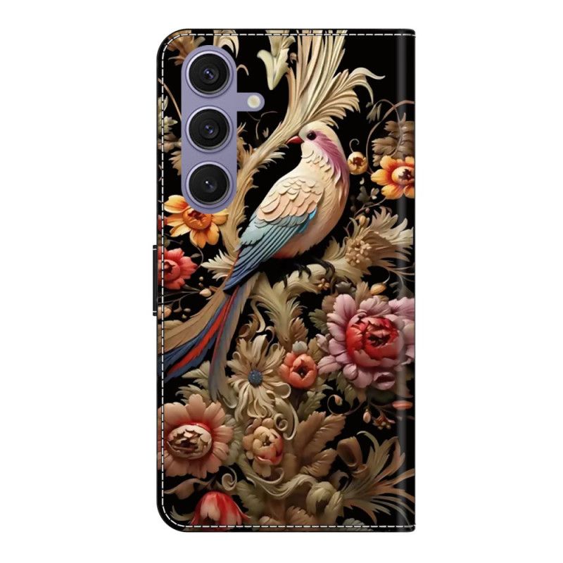 Housse Samsung Galaxy S25 Plus 5G Fleurs et Oiseaux