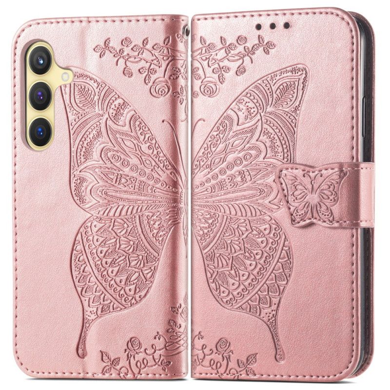 Housse Samsung Galaxy S25 Plus 5G Papillon Dentelle