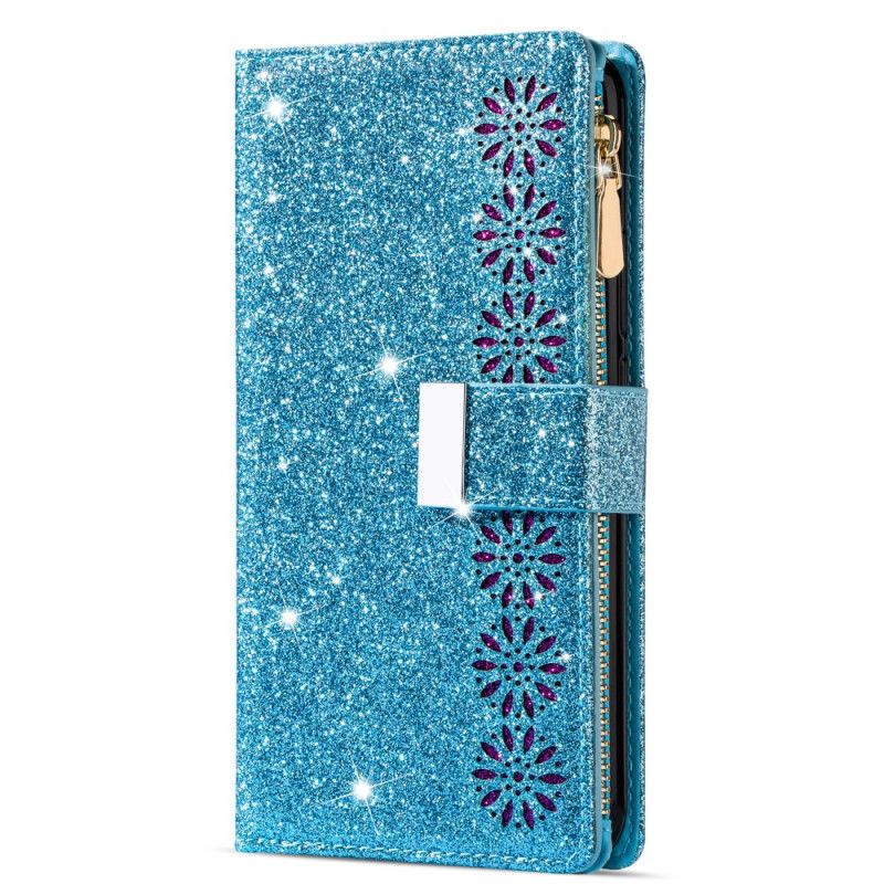 Housse Samsung Galaxy S25 Plus 5G Portefeuille Paillettes
