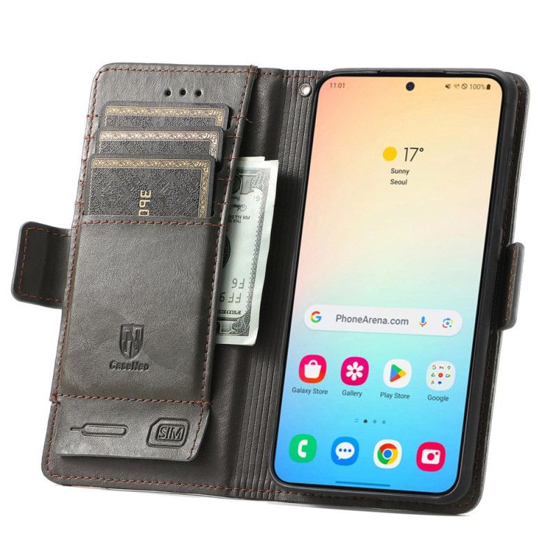 Housse Samsung Galaxy S25 Plus 5G Portefeuille RFID CASENEO