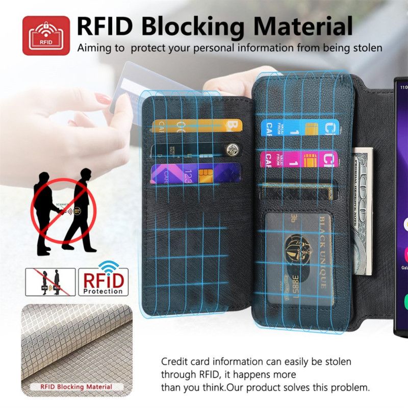 Housse Samsung Galaxy S25 Ultra 5G Coque Magnétique Détachable