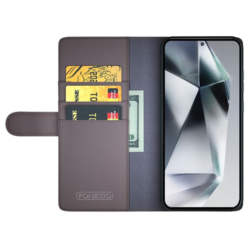 Housse Samsung Galaxy S25 Ultra 5G Cuir Véritable