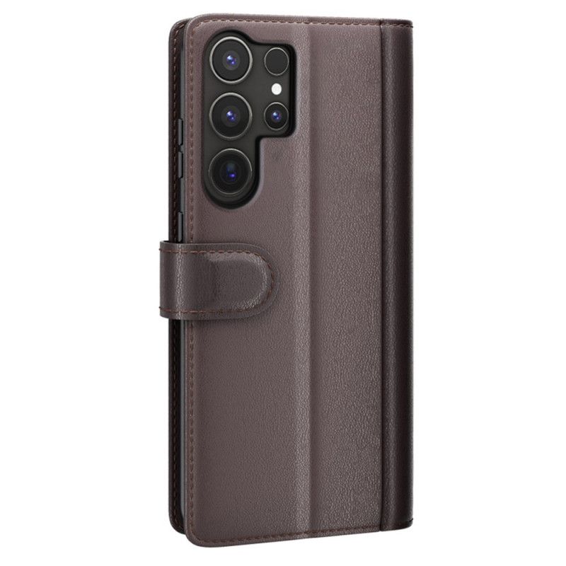 Housse Samsung Galaxy S25 Ultra 5G Cuir Véritable