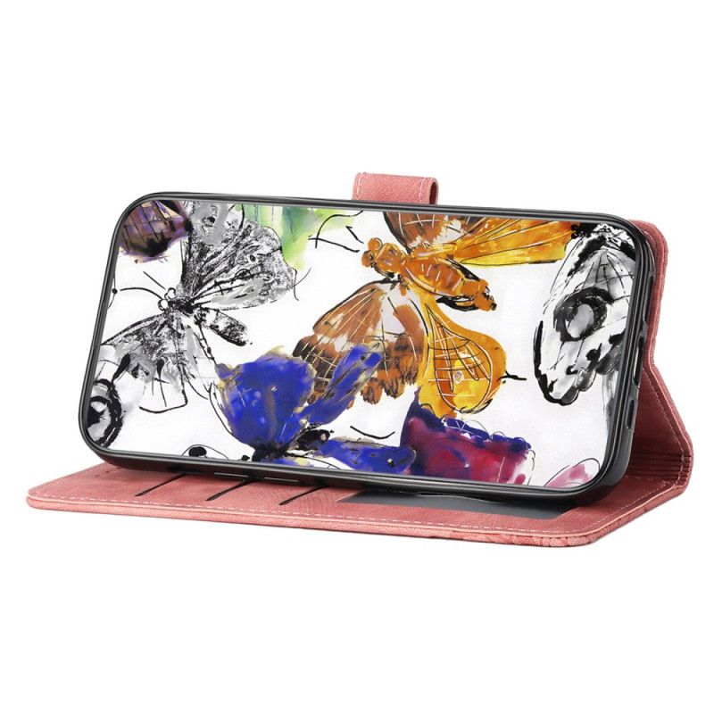 Housse Samsung Galaxy S25 Ultra 5G Effet Daim Papillons