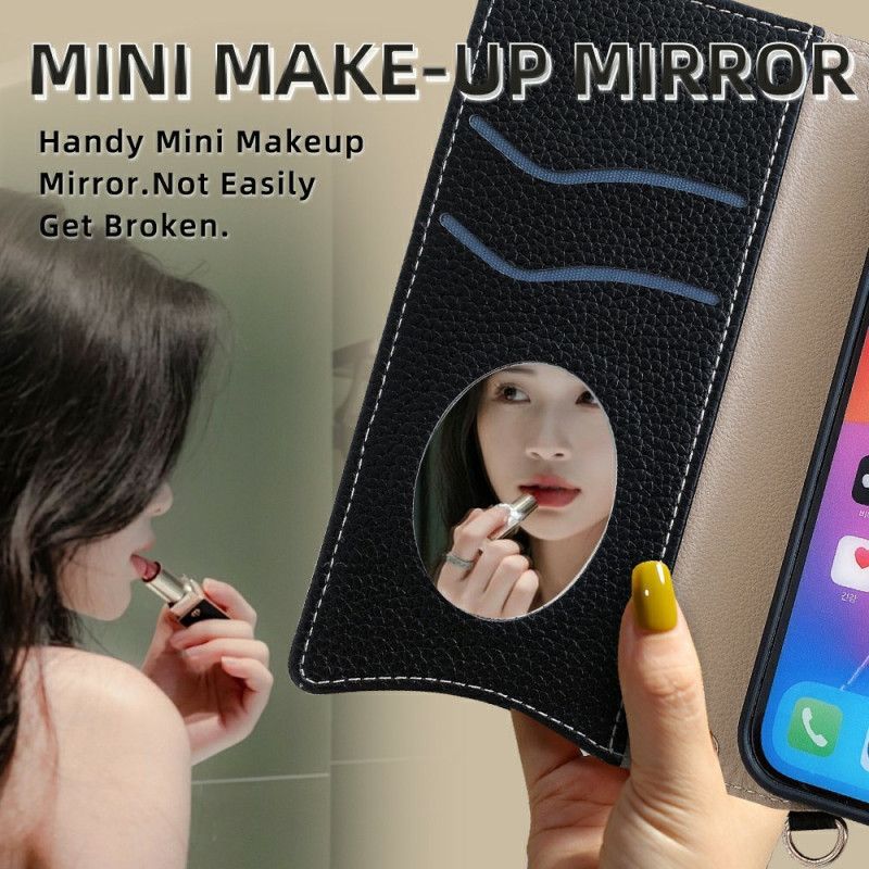 Housse Samsung Galaxy S25 Ultra 5G Portefeuille et Chaîne