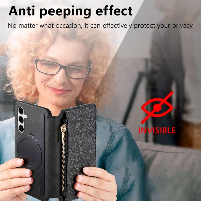 Housse Samsung Galaxy S25 Ultra 5G Portefeuille et Coque Détachable