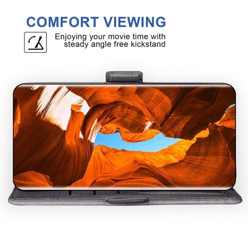 Housse Samsung Galaxy S26 avec Texture Jean et Porte-Cartes Rotatif