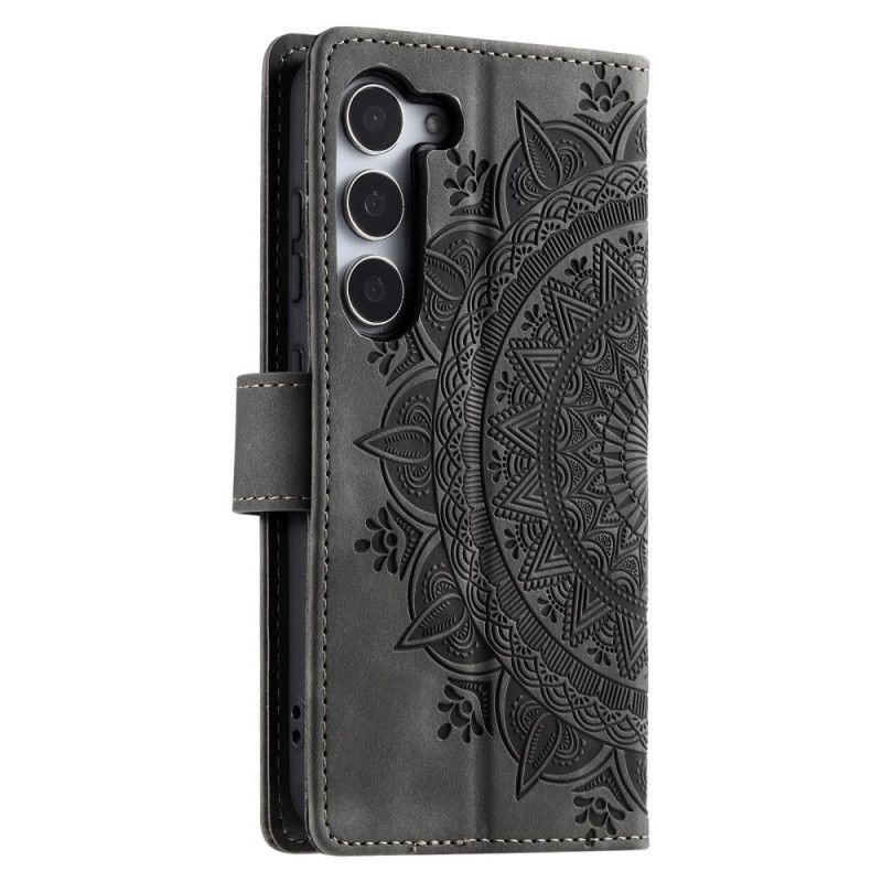 Housse Samsung Galaxy S26 Effet Daim Mandala