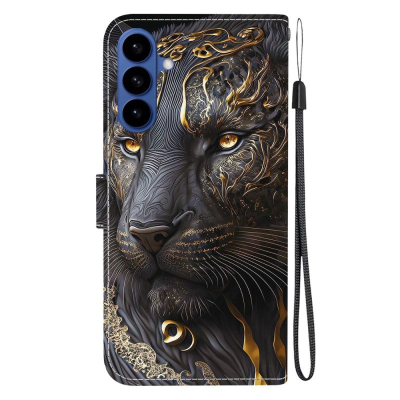 Housse Samsung Galaxy S26 Lion Doré et Noir