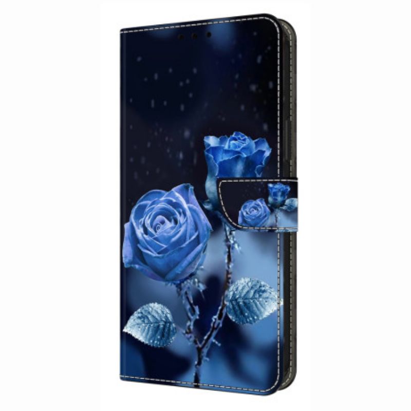 Housse Samsung Galaxy S26 Plus 5G Roses Bleues