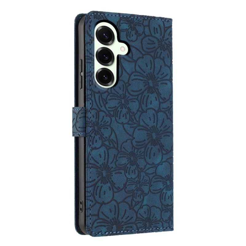 Housse Samsung Galaxy S26 Plus Gravure Fleurs de Cerisier