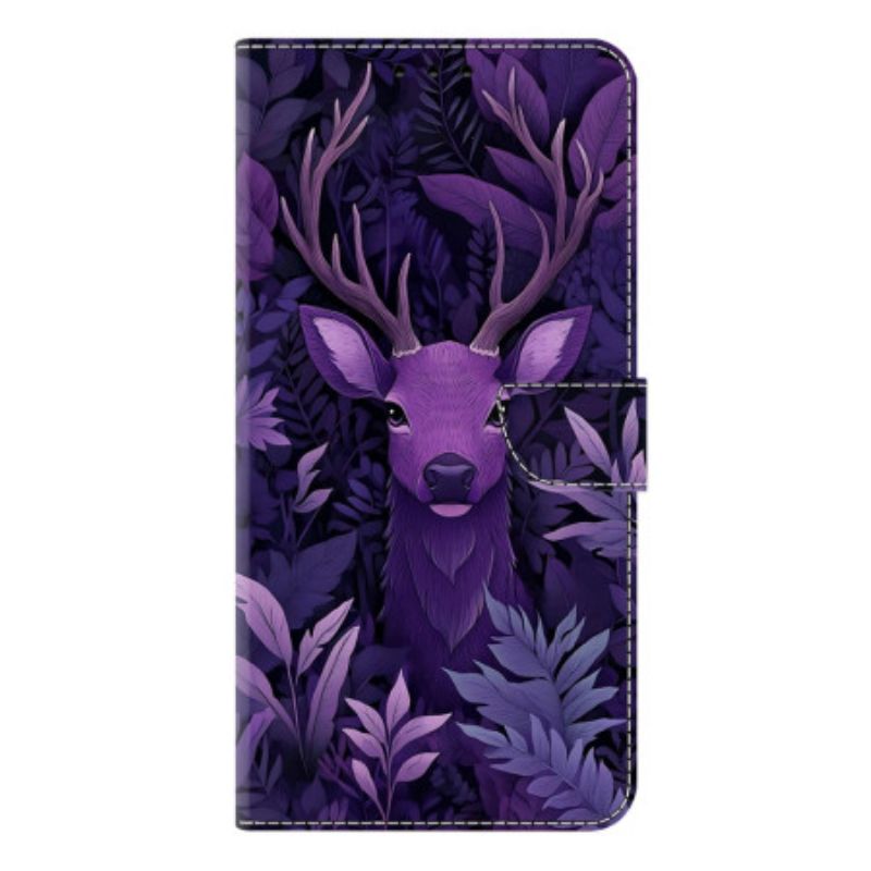 Housse Samsung Galaxy S26 Plus Motif Cerf Violet