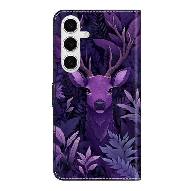 Housse Samsung Galaxy S26 Plus Motif Cerf Violet