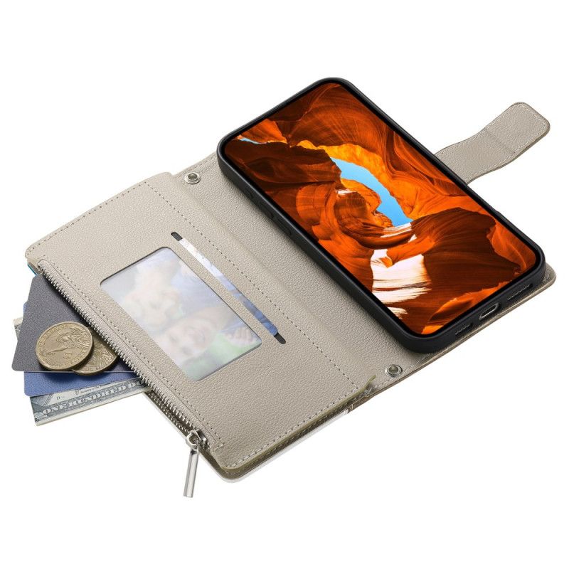 Housse Samsung Galaxy S26 Portefeuille Bicolore avec Sangles