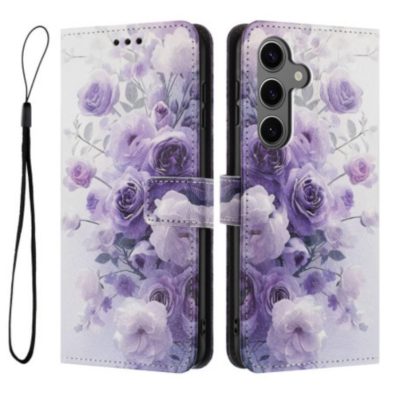 Housse Samsung Galaxy S26 Roses Violettes