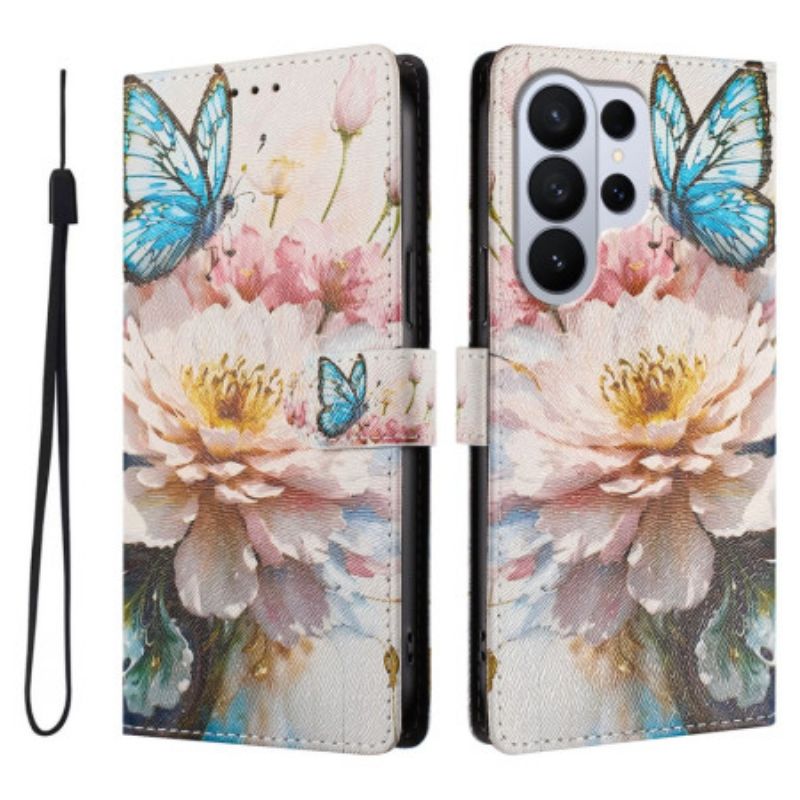 Housse Samsung Galaxy S26 Ultra Pivoine et Papillon
