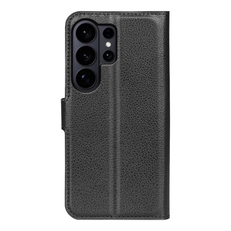 Housse Samsung Galaxy S26 Ultra Simili Cuir Litchi